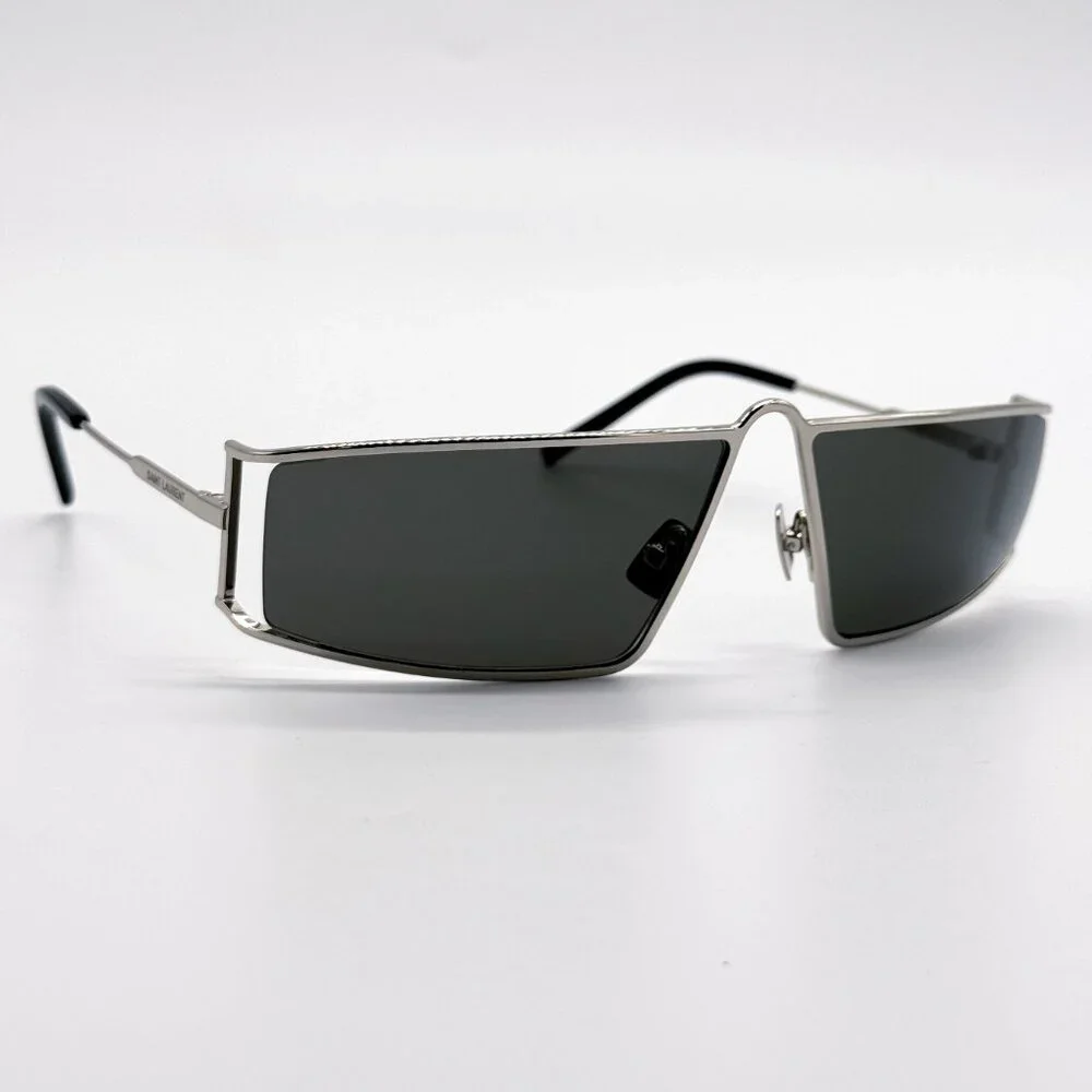 NEW SAINT LAURENT SL 606 002 SILVER SL606 002 WOMEN SUNGLASSES SAINT LAURENT